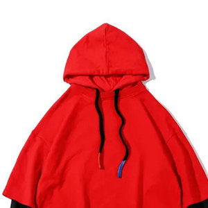 Sweat à capuche pull surdimensionné 100% coton personnalisé de haute qualité pour hommes pour impression bouffante Sweat à capuche court sans fil teint uni hiver - Product Image 3