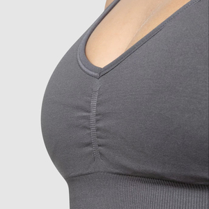 Soutien-gorge sans armatures push-up sans couture pour femmes de haute qualité mode simple couleur unie confort pour filles vente en gros - Product Image 3