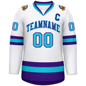 Maillot de hockey sur glace de haute qualité, personnalisé, sublimé, vêtements d'équipe, tissu durable à séchage rapide, maillots de hockey pour adultes et jeunes pour l'entraînement - Product Image 3
