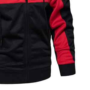 Vente en gros French Terry Causal Full Zip Up Sweat à capuche avec cordon Sweat-shirt avec poches Sweats à capuche Hommes 2025 - Product Image 3