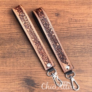 สายคล้องข้อมือหนังแท้พวงกุญแจสายคล้องขนาดใหญ่แบบกำหนดเอง - Product Image 1