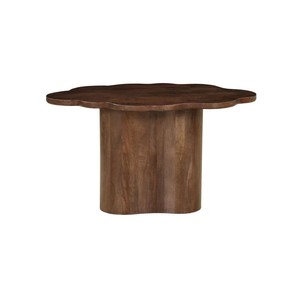 Mesa de Centro Moderna de Madera Oscura, Mesa Auxiliar Portátil de Madera Maciza para Uso en el Hogar y Restaurantes, Ecológica, Venta al por Mayor - Product Image 1