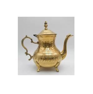 New MetalTea Pot for Serving Tea New Embossed Brass Tea Pot in for Kitchenware Latest Milk Pot New Coffee <b>Kettle</b> in New Style - Product Image 4