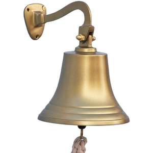 Campana de barco náutico hecha a mano decoración de pared personalizada campanas antiguas de latón precio barato campanas decorativas montadas en pared y Puerta lo último - Product Image 1