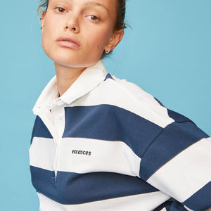 Sudadera de cuello redondo para mujer, con logo personalizado, manga larga, estilo oversize. - Product Image 2