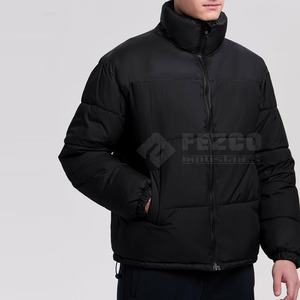 Venta caliente Último diseño Chaquetas de burbujas de invierno para hombres Cuello alto con logotipo frontal Hecho en Pakistán - Product Image 2