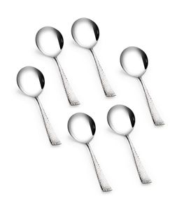 Ensemble de couverts en métal peints à la main avec des détails argentés, nouveaux couverts pour hôtel et restaurant, fourchette et cuillère en métal - Product Image 5