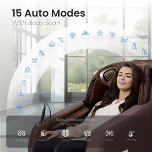 เก้าอี้นวดพร้อมระบบตรวจสุขภาพอัจฉริยะ สแกนร่างกายอัตโนมัติ เหมาะสำหรับใช้ในบ้านและที่ทำงาน ช่วยบรรเทาความเหนื่อยล้าและผ่อนคลายทั้งสองด้าน - Product Image 4