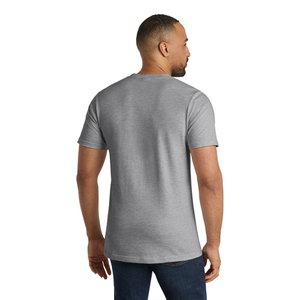 T-shirt uni en coton 100% pour hommes, tissu doux au toucher, impression de logo personnalisée, vente en gros - Product Image 5