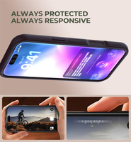 Coque arrière givrée pour iPhone 18 Pro Max/17 Pro/16/15 Plus/14, avec couleurs contrastées magnétiques, toucher agréable, antichoc et antidérapante