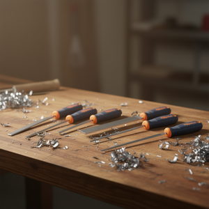 Limas planas de medio corte con mango para raspado y limado - Product Image 3