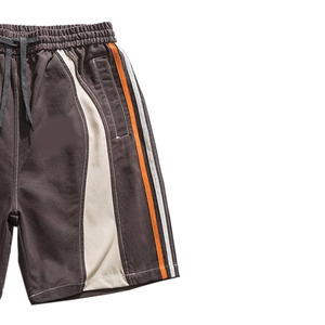 Short décontracté personnalisable Tissu extensible de qualité Bouton de broderie à motif solide Logo personnalisé pour le grappin - Product Image 2