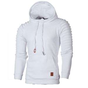 Sudadera con Capucha de Forro Polar Cálido para Hombre, Tejido Jacquard Premium de Poliéster/Algodón, Cierre de Cremallera, Transpirable, Ecológica, 240g, Otoño Invierno - Product Image 6