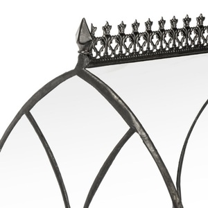 Terrarium en verre de grande serre avec cadre en fer fini noir pour la décoration de Table, de jardin, de bureau et de maison. - Product Image 4