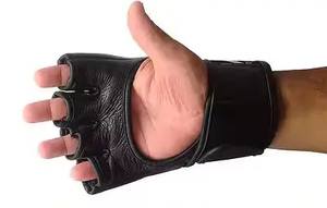 Vente à chaud de gants personnalisés MMA de qualité supérieure en cuir pur de haute qualité pour les MS-MG-209 d'entraînement et de compétitions - Product Image 3