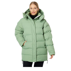 Nuevo 400 GSM puffer alto calentamiento mujeres más costo hasta la rodilla chaqueta hinchada personalizada - Product Image 4