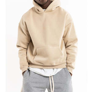 Sweat-shirts à capuche pour hommes, coupe ample, grammage lourd 300-500 g/m², épaules tombantes, unis, vierges pour impression personnalisée - Product Image 3