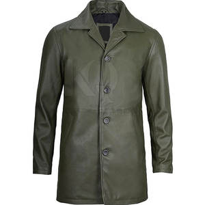 Exclusivo Abrigo de Cuero para Hombre, Estilo Largo y Elegante, Material Duradero, Ideal para Conjuntos de Invierno, Moda Urbana - Product Image 4