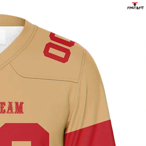 Maillot de football américain grande taille confortable et respirant Nouveautés Hommes Femmes Logo personnalisé Maillot de football américain à vendre - Product Image 5