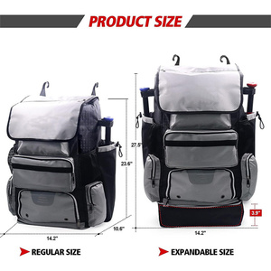 High Quality Customized Outdoor Sports <b>Baseball</b> Bag with Fence Hook for Youth and Adult Teams Leaders Sports LS-T-58 - Product Image 4