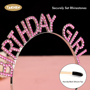 Diadema <span class=keywords><strong>de</strong></span> Diamantes <span class=keywords><strong>de</strong></span> Imitación para Cumpleaños YACHEN, Tiara Brillante <span class=keywords><strong>de</strong></span> Cristal, Corona para Fiesta, Accesorio para el Cabello, Venta al por Mayor para Fiestas <span class=keywords><strong>de</strong></span> Cumpleaños <span class=keywords><strong>de</strong></span> Niñas - Product Image 4