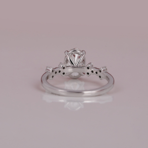 Lab Grown Oval Cut Diamond Ring 18KT <b>Solid</b> Gold Her Gift with IGI Certificate Gold Plated Lab Grown Engagement Ring - Product Image 5