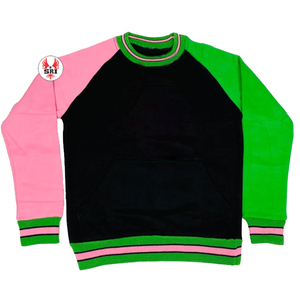 Sweat-shirts à col rond en molleton français lourd avec logo personnalisé Alpha Kapa 100% coton 400 g/m² Pulls oversize - Product Image 1