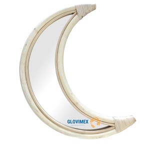 Haute bonne qualité bambou rotin petit miroir rond salle de bain miroir décor personnaliser paquet salle à manger meubles - Product Image 1