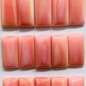 ลูกปัดเปลือกหอยสีชมพูและสีขาวเรียบลูกปัดเปลือกหอยสี่เหลี่ยมสำหรับทำสร้อยข้อมือและสร้อยคอ - Product Image 4