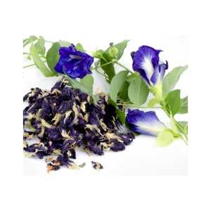 Fleur de pois papillon séchée avec pigment bleu naturel pour tisane, recettes culinaires, latte changeant de couleur, formulations de spa - Product Image 1