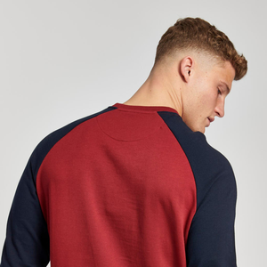 Sweat-shirt décontracté pour homme en coton 100% à épaules tombantes, imprimé numérique à blocs de couleur, vente en gros OEM personnalisée - Product Image 4