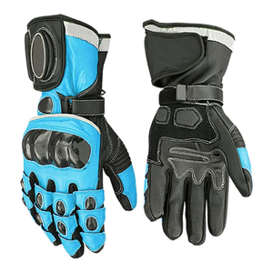 Gants de moto pour hommes de couleur unie Gants de moto de vêtements de sport pour hommes Gants de moto de haute qualité - Product Image 2