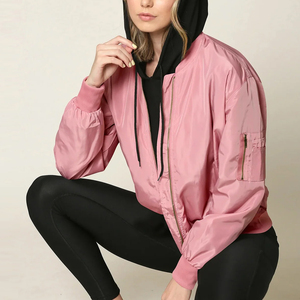 New Arrival Women's Bomber <b>Jacket</b> Stylish and Comfortable Outerwear for Casual & Fashion-forward Looks - Product Image 4