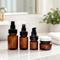 Ensemble de flacons cosmétiques vides en PET 30g/40ml/80ml/100ml avec pompe sans air pour sérum/lotion de soin de la peau, logo personnalisé, OEM, vente en gros
