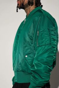 Chaqueta de Otoño de algodón de alta calidad 100% para hombre, abrigo cortavientos con estampado de logotipo personalizado con solapa y cremallera, estilo bombardero informal - Product Image 3