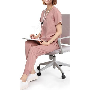 Vêtements de travail médicaux pour femmes de haute qualité, en coton respirant et polyester, ensembles de blouses d'infirmière, ajustement confortable pour une utilisation à l'hôpital - Product Image 6