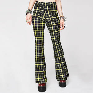 กางเกงขาบานของผู้หญิง100% พิมพ์ลายแบบกำหนดเองเอวยางยืดระบายอากาศการออกแบบด้านหน้าแบนราบสำหรับฤดูร้อนสไตล์ลำลอง - Product Image 4