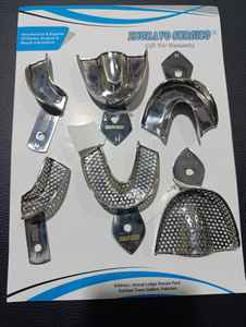 ชุดถาดพิมพ์ฟันสแตนเลส อุปกรณ์ทางการผ่าตัดสำหรับการดูแลฟันปลอม - Product Image 4