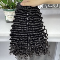 Extensions de cheveux Diluxe vierges birmans, plus épais, alignés aux cuticules, double trame, ondulations profondes, longues, sans nœuds