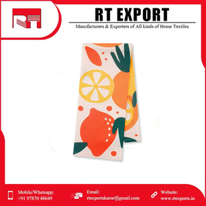 Logo personnalisé brodé 100% coton cuisine torchon ensemble approvisionnement en vrac jetable et compressé - Product Image 6