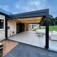 Puertas Corredizas de Aluminio para Terraza, Paredes de Vidrio, Vista Panorámica, Invernadero, Paneles Aislantes, Calefacción y Refrigeración, Eficiencia Energética