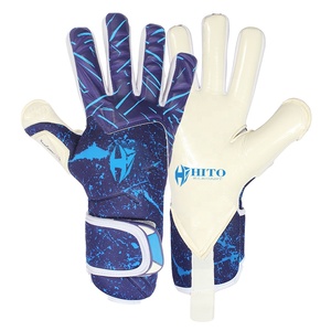 Gants de gardien de but en vente chaude, contact de la paume avant en latex, dos en latex, impression par sublimation et injection de silicone, rouleau négatif, personnalisé - Product Image 1
