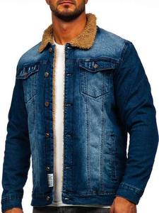 Veste denim d'hiver personnalisée pour hommes Style vintage respirant en nylon/coton teint uni Service OEM - Product Image 5