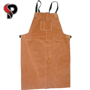 Vente en gros Tablier de travail et de soudage en cuir véritable robuste Tablier de jardinage et de cuisine de haute qualité Vêtements de sécurité - Product Image 6