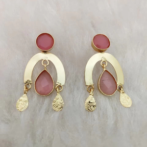 Arc Noir Drops Pendientes Set Modern Muse y Minimal Elegance Heavy Brass Producto a granel Diseño personalizado Patrón moderno - Product Image 1