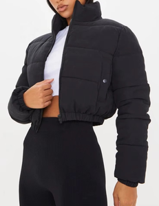 Vestes solides pour femmes 2025, manteaux courts à bulles, manteaux en duvet pour femmes, manteaux d'hiver à manches longues personnalisés, vestes bomber matelassées - Product Image 5