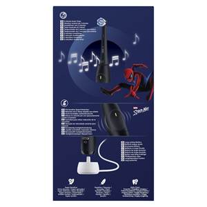 Cepillo de Dientes Eléctrico y Cepillo para el Cabello Spiderman Negro para Niños, Serie IO 1248615 - Product Image 4