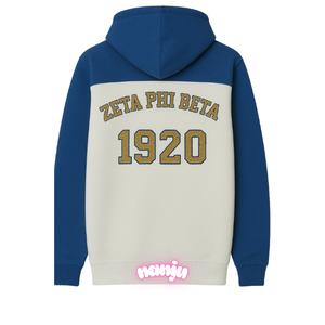 Vente en gros Fraternité Hommes Zeta Phi Theta Shield Sérigraphie Pull Manches Longues 1920 Divine Nine Hoodies & Sweat-shirt - Product Image 2