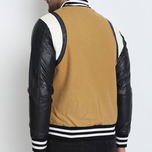 Best Selling <b>Leather</b> Sleeves Letterman <b>Jacket</b> Streetwear Inspired <b>Winter</b> <b>Jacket</b> For Casual Daily Fashion - Product Image 3