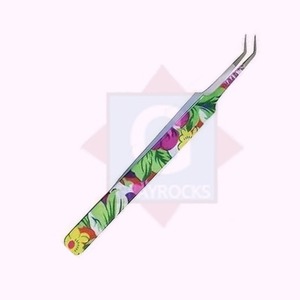 Pinzas de pestañas de acero inoxidable de alta calidad personalizadas, serie Premium, volumen de 90 grados, equipo de belleza curvo para uso doméstico - Product Image 3